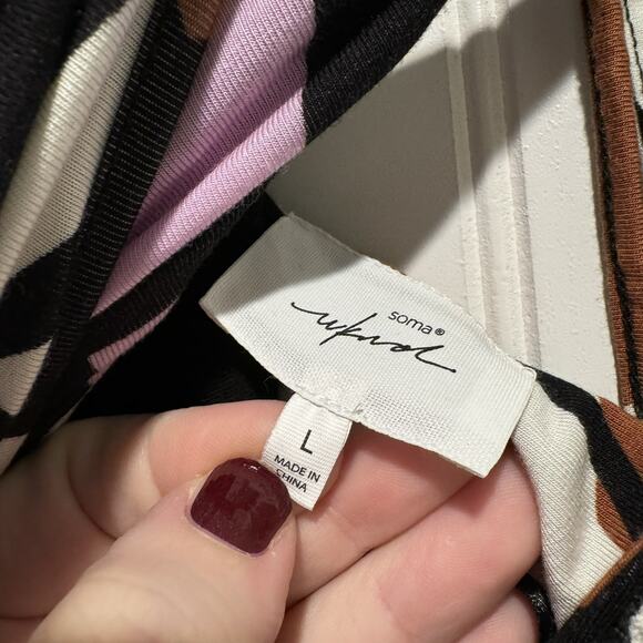 Soma Weekend Invisible Support Maxi Dress Padded Shelf Bra Size Large - Picture 5 of 9